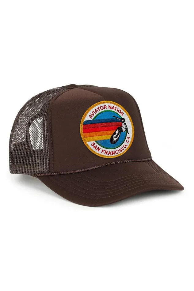 WomenMen Trucker Hats Aviator Nation San Francisco Trucker Hat