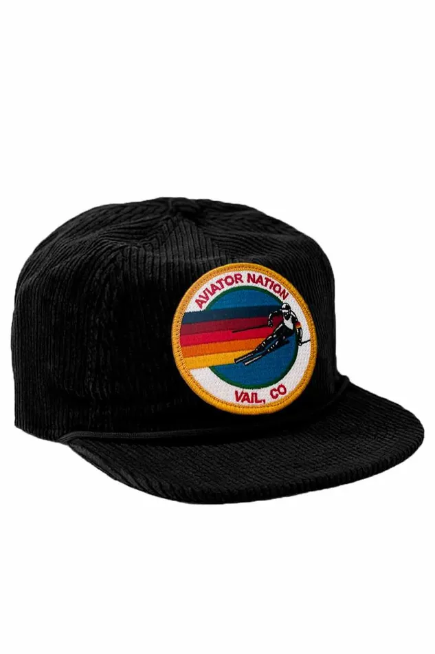 WomenMen Trucker Hats Aviator Nation Signature Vail Vintage Corduroy Trucker