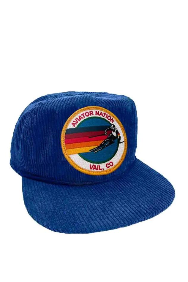 WomenMen Trucker Hats Aviator Nation Signature Vail Vintage Corduroy Trucker