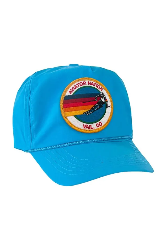 WomenMen Trucker Hats Aviator Nation Signature Vail Vintage Nylon Trucker Hat
