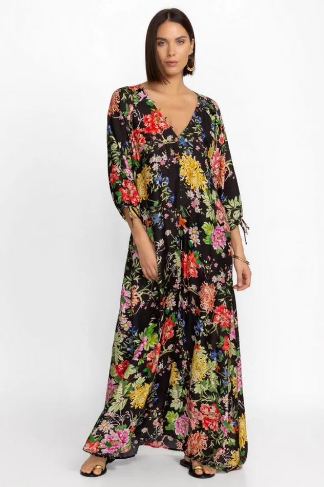 Women METALLI NOTTE LONG DRESS Metalli Notte Johnny Was Swim and Resort
