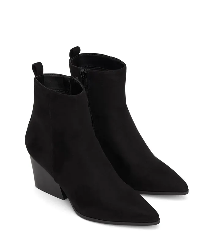 Women Ming Vegan High Heels Black Matt and Nat Heels