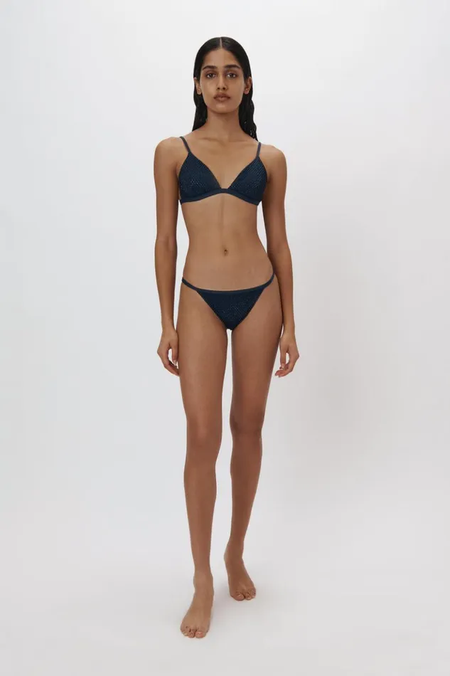 Women Moxie Bikini Bottom Midnight Jonathan Simkhai Swimwear