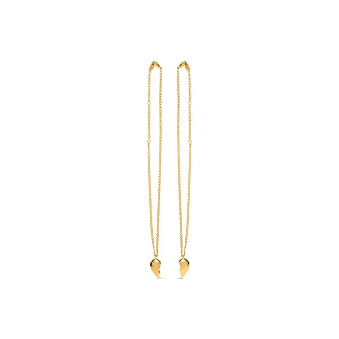 Women Necklaces Balenciaga Lovelock Double Necklace In Gold