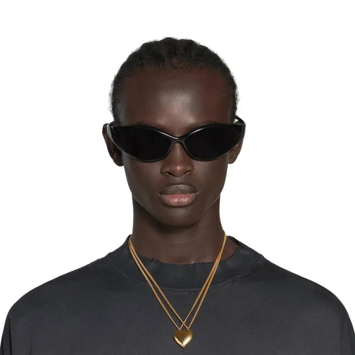 Women Necklaces Balenciaga Lovelock Double Necklace In Gold