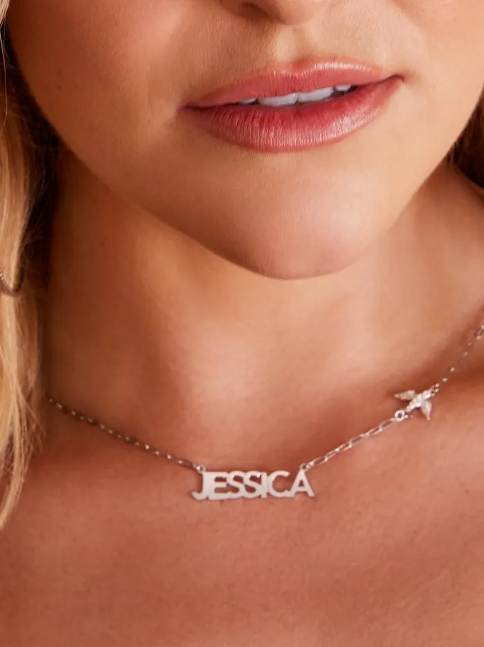 Women Necklaces Jessica Simpson Personalized Necklace With Pav Cubic Zirconia Charm 8211 Silver Women Necklaces Jessica Simpson Personalized Necklace With Pav Cubic Zirconia Charm 8211 Silver