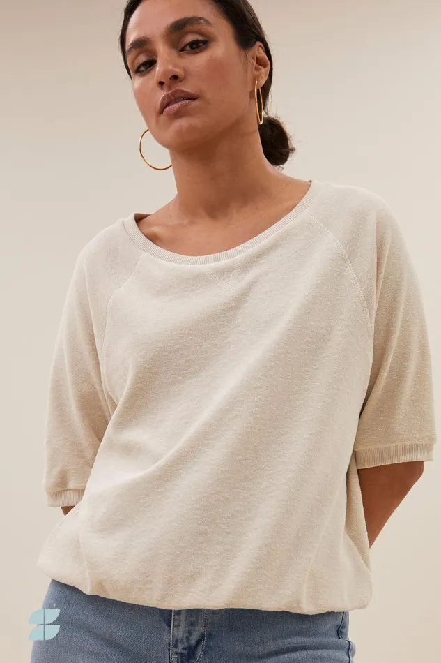 Women Neva Slub Top Almond Bybar Tops and Shirts