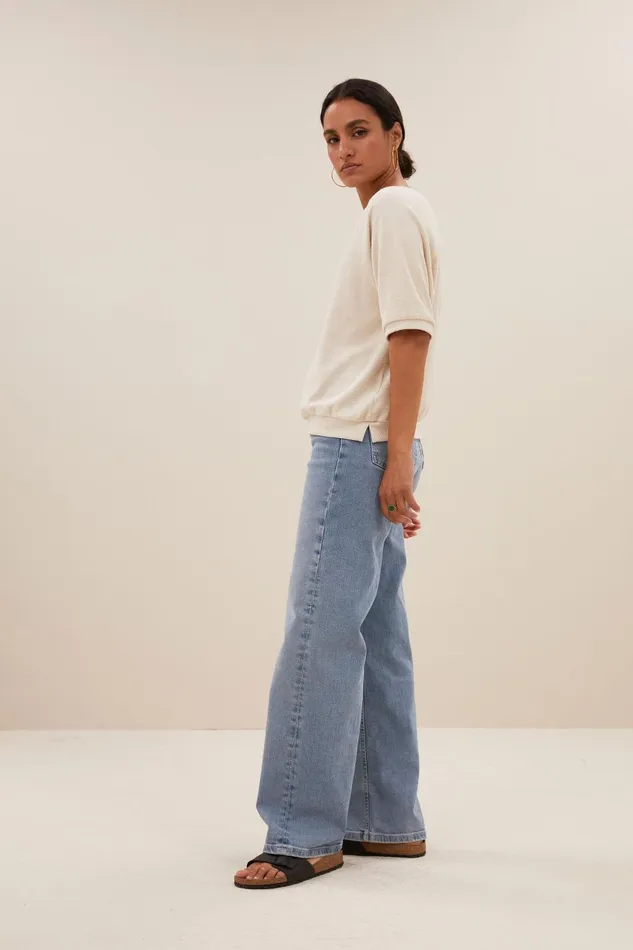 Women Neva Slub Top Almond Bybar Tops and Shirts Women Neva Slub Top Almond Bybar Tops and Shirts