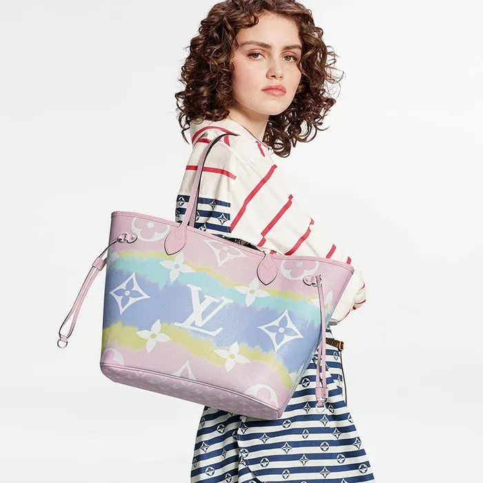 Women Neverfull Bag Louis Vuitton Louis Vuitton M45270 Escale Neverfull MM 8211 Louis Vuitton Handbag Store
