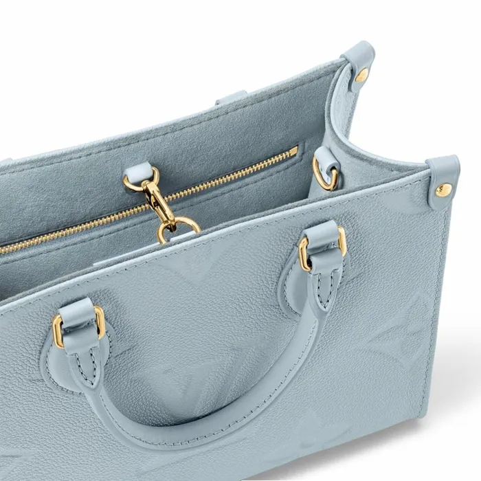Women Onthego Bag Louis Vuitton Louis Vuitton M46840 OnTheGo PM Blue Hour 8211 Louis Vuitton Handbag Store