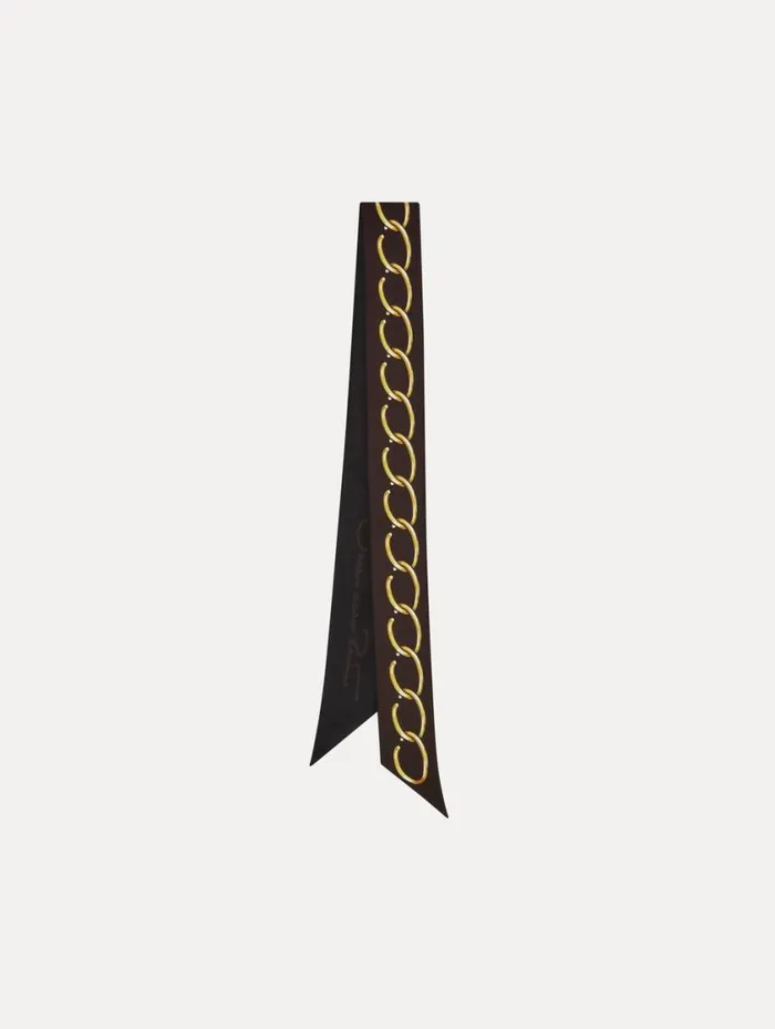 Women Oscar ChainLink Scarf Cafe Gold Oscar De La Renta Scarves