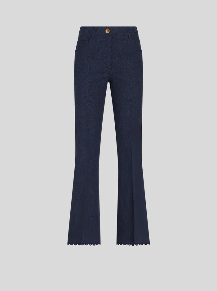 Women Paisley Jacquard Trousers Etro Trousers