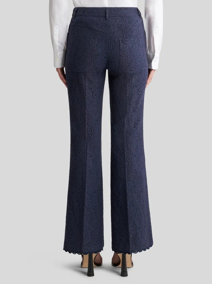 Women Paisley Jacquard Trousers Etro Trousers