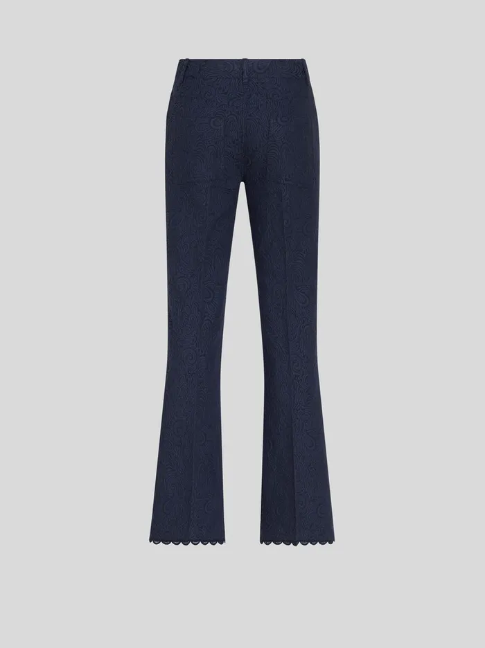 Women Paisley Jacquard Trousers Etro Trousers
