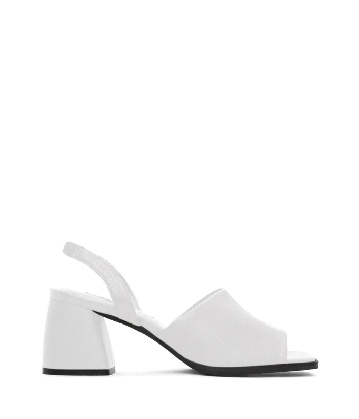 Women Plume Vegan Slingback Sandals White Matt and Nat Sandals