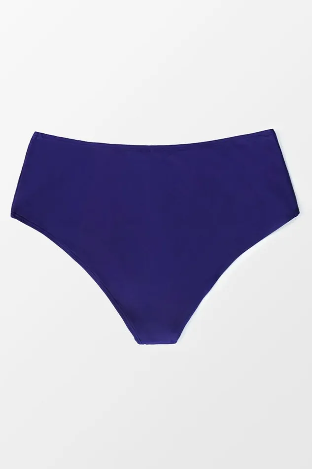 Women Plus Size and Curve Bikinis Cupshe Lainey Solid Plus Size Bikini Bottom Purple