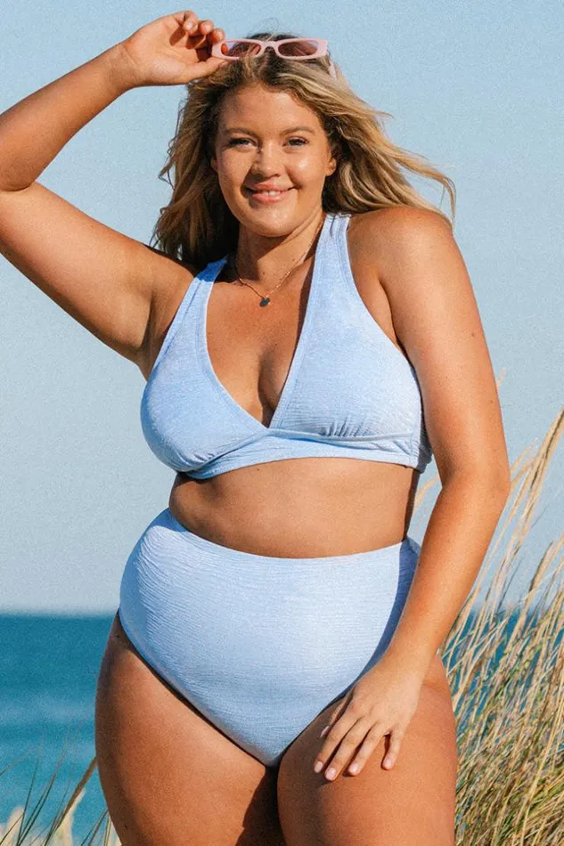 Women Plus Size and Curve Bikinis Cupshe Mini Zebra Texture Tall Tri And Classic High Waist Plus Size Set Blue Women Plus Size and Curve Bikinis Cupshe Mini Zebra Texture Tall Tri And Classic High Waist Plus Size Set Blue