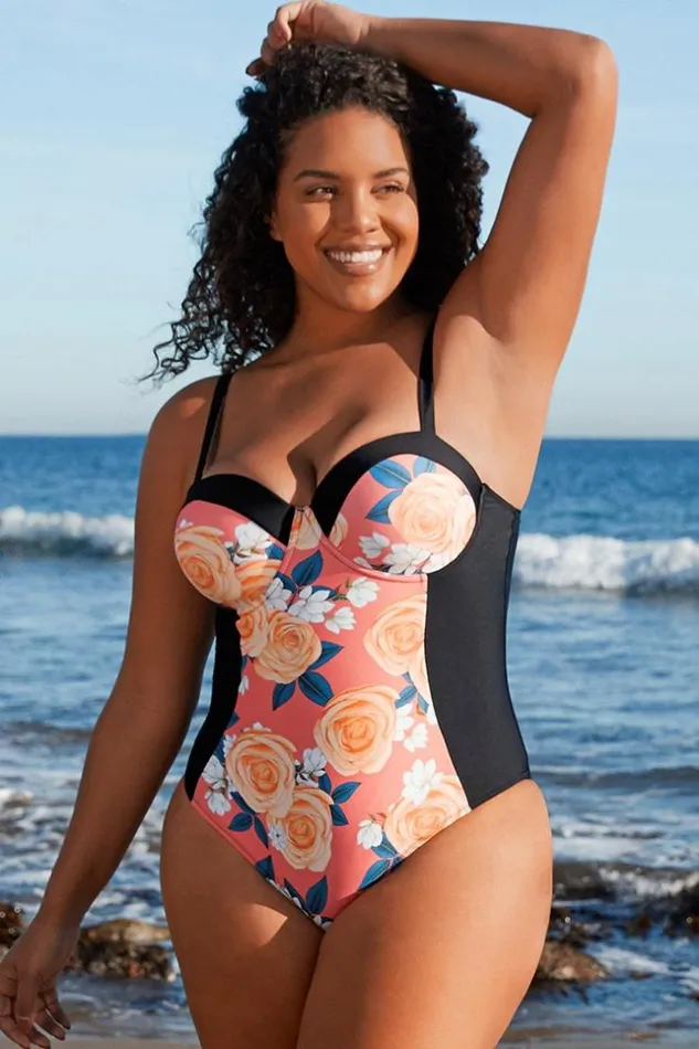 Women Plus Size and Curve Swimsuits Cupshe Blossom Floral Plus Size One Piece Swimsuit Multicolor Women Plus Size and Curve Swimsuits Cupshe Blossom Floral Plus Size One Piece Swimsuit Multicolor