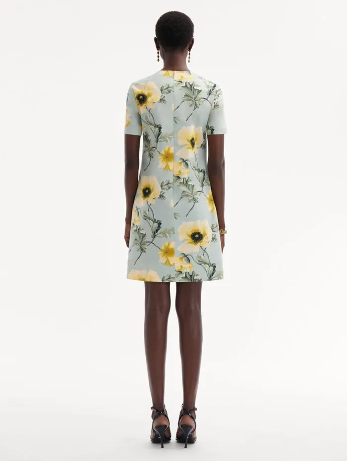 Women Poppy Cotton Poplin Shift Dress Sage Yellow Oscar De La Renta Dresses Women Poppy Cotton Poplin Shift Dress Sage Yellow Oscar De La Renta Dresses