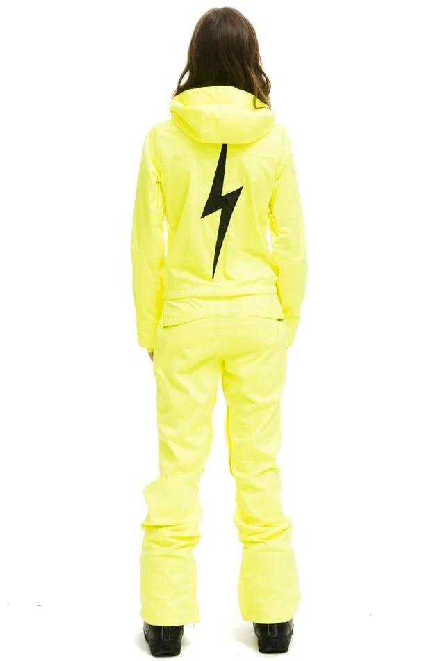 Women Powder Suits Aviator Nation 3 Layer Bolt Powder Suit 8211 Neon Yellow
