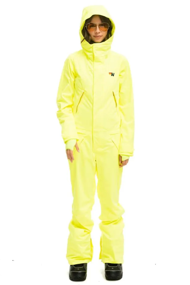 Women Powder Suits Aviator Nation 3 Layer Bolt Powder Suit 8211 Neon Yellow