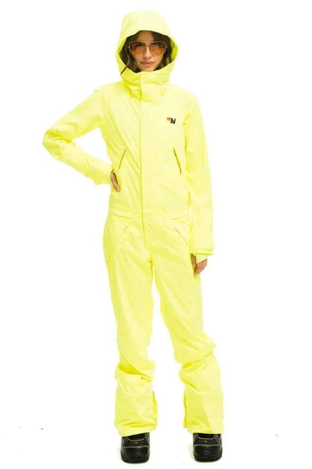 Women Powder Suits Aviator Nation 3 Layer Bolt Powder Suit 8211 Neon Yellow