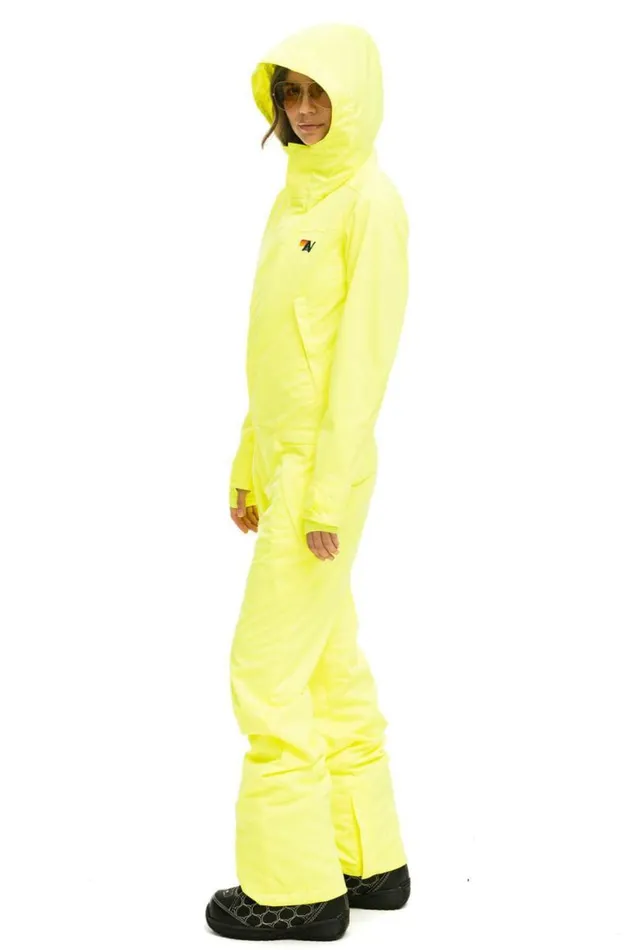 Women Powder Suits Aviator Nation 3 Layer Bolt Powder Suit 8211 Neon Yellow