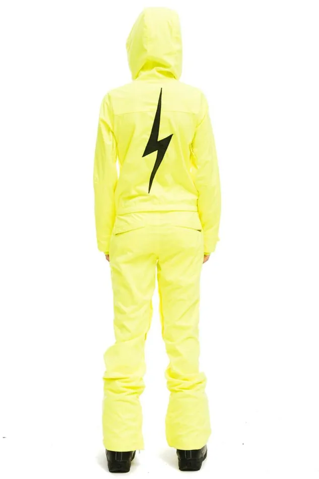Women Powder Suits Aviator Nation 3 Layer Bolt Powder Suit 8211 Neon Yellow