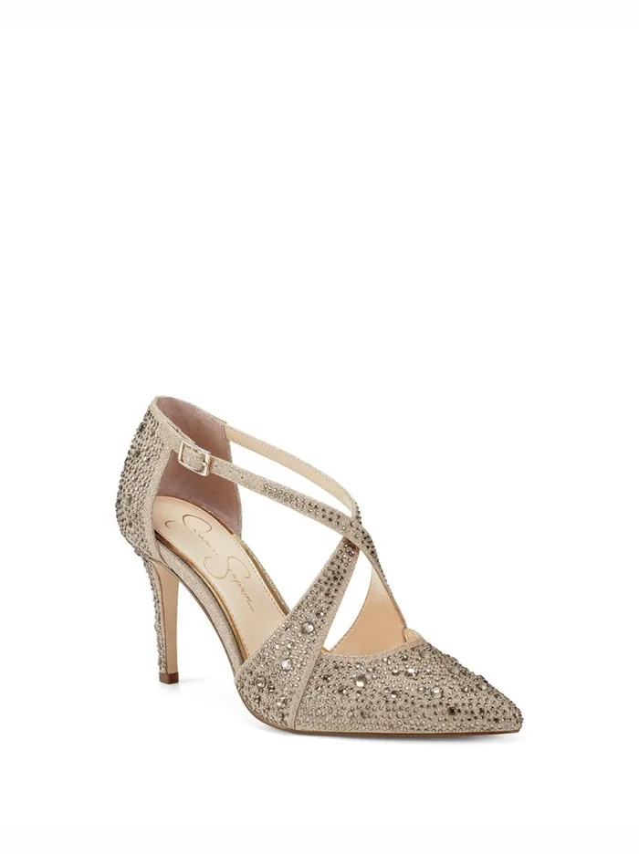 Women Pumps Jessica Simpson Accile High Heel In Champagne