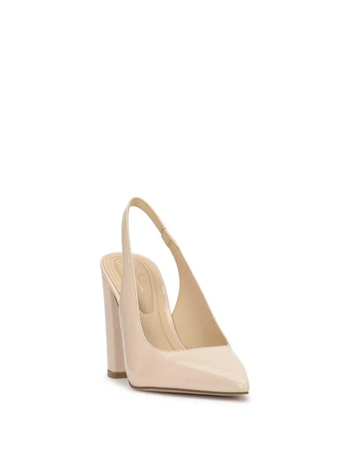 Women Pumps Jessica Simpson Noula Slingback Pointed Toe Pump In Chalk