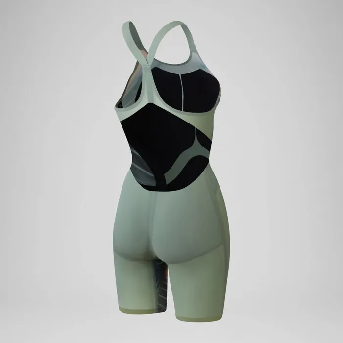 Women Racing Suits Speedo Women039s Fastskin LZR Pure Valor 20 Openback Kneeskin GreenOrange Women Racing Suits Speedo Women039s Fastskin LZR Pure Valor 20 Openback Kneeskin GreenOrange