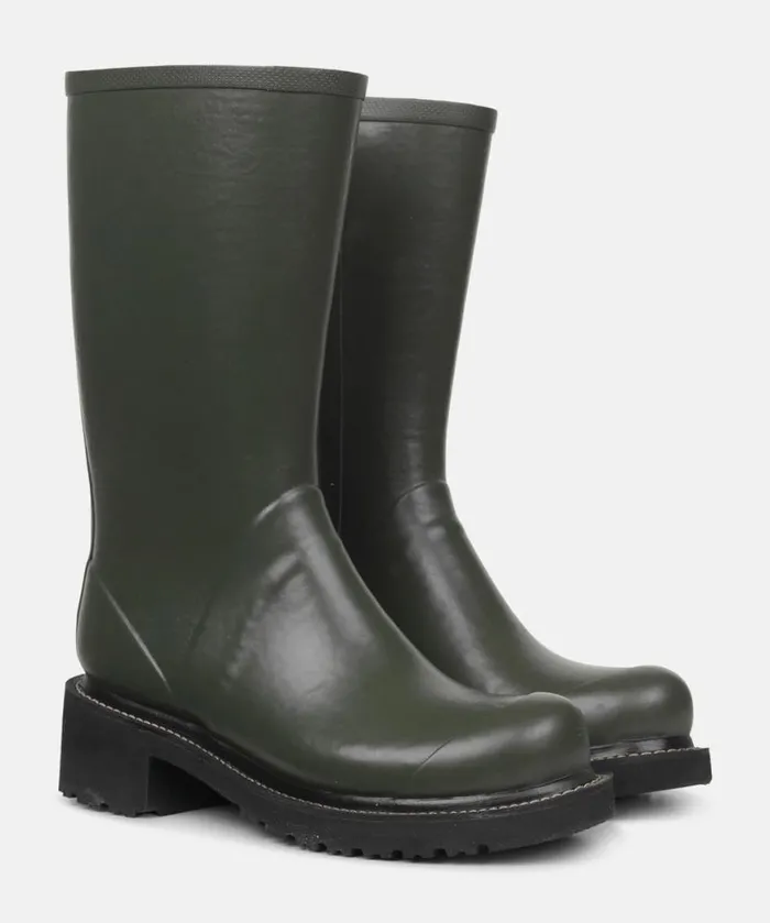 Women Rainboots Medium Ilse Jacobsen 34 Rubber Boots With Zip 8211 Army