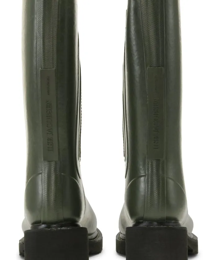 Women Rainboots Medium Ilse Jacobsen 34 Rubber Boots With Zip 8211 Army Women Rainboots Medium Ilse Jacobsen 34 Rubber Boots With Zip 8211 Army