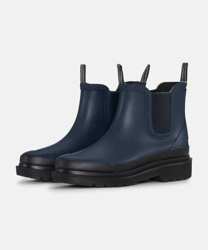 Women Rainboots Short Ilse Jacobsen Chelsea Rain 8211 Dark Indigo