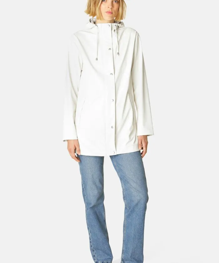 Women Raincoats Ilse Jacobsen Rain Jacket 8211 Milk Creme