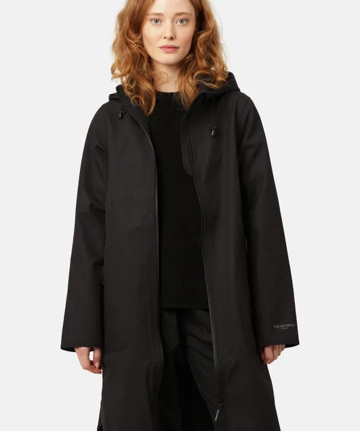 Women Raincoats Ilse Jacobsen Raincoat 8211 Black Women Raincoats Ilse Jacobsen Raincoat 8211 Black