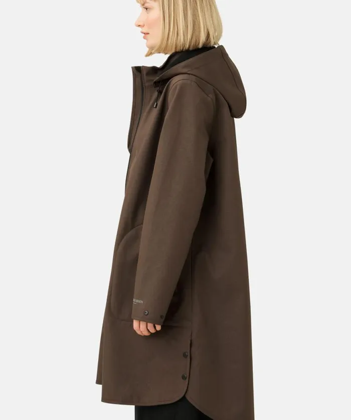 Women Raincoats Ilse Jacobsen Raincoat 8211 Chocolate Brown