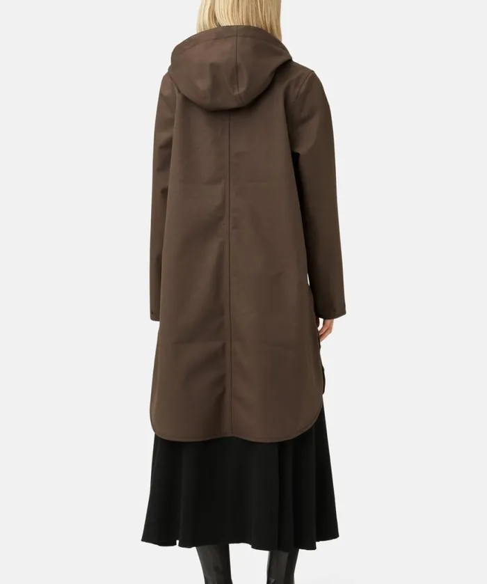 Women Raincoats Ilse Jacobsen Raincoat 8211 Chocolate Brown