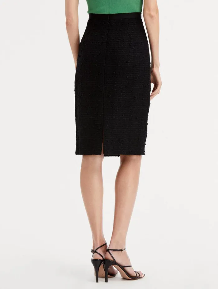 Women Ribbon Tweed Pencil Skirt Black Oscar De La Renta Pants and Skirts Women Ribbon Tweed Pencil Skirt Black Oscar De La Renta Pants and Skirts