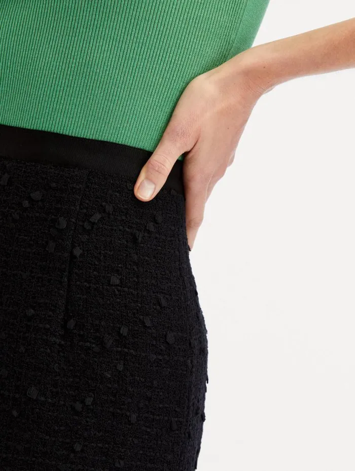 Women Ribbon Tweed Pencil Skirt Black Oscar De La Renta Pants and Skirts Women Ribbon Tweed Pencil Skirt Black Oscar De La Renta Pants and Skirts