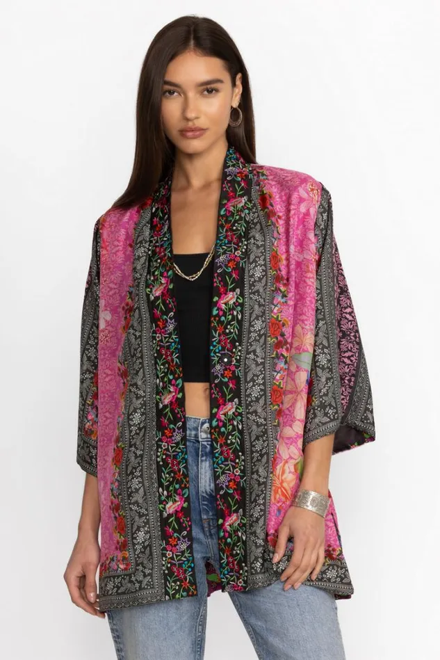 Women ROSE SPARK YENA REVERSIBLE KIMONO Rose Spark Johnny Was Kimonos