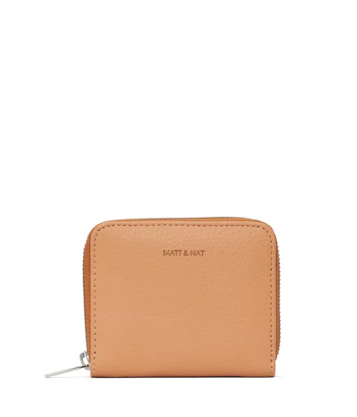 Women Rue Small Vegan Zip Wallet 8211 Purity Melon Matt and Nat Wallets