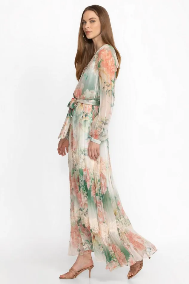 Women RUKSANA SILK MAXI DRESS Ruksana Johnny Was Dresses Women RUKSANA SILK MAXI DRESS Ruksana Johnny Was Dresses