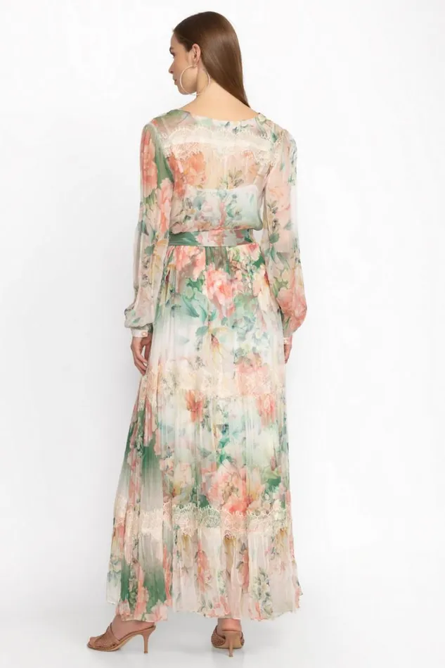 Women RUKSANA SILK MAXI DRESS Ruksana Johnny Was Dresses Women RUKSANA SILK MAXI DRESS Ruksana Johnny Was Dresses