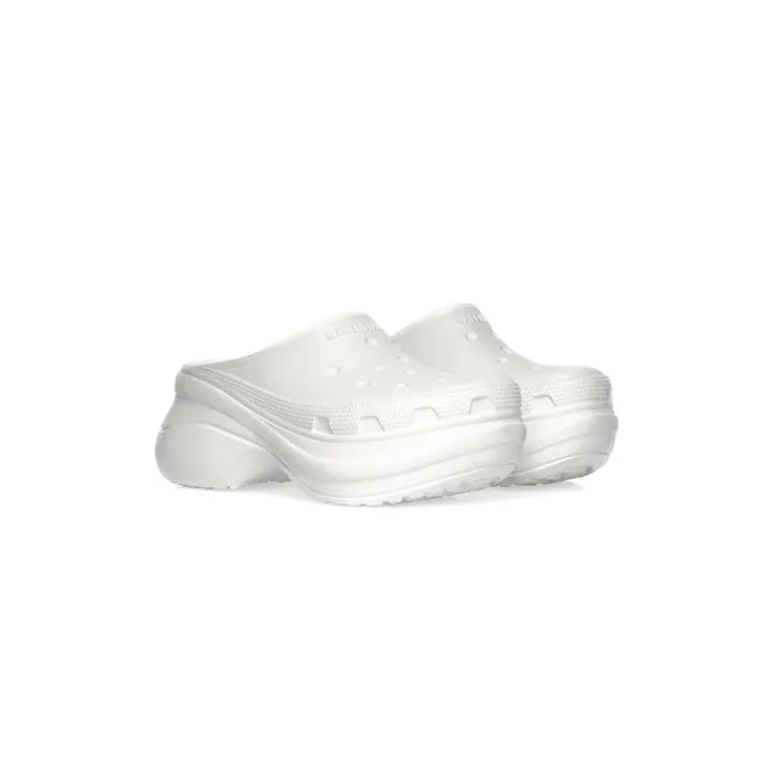 Women Sandals and Mules Balenciaga Crocs Mule In White
