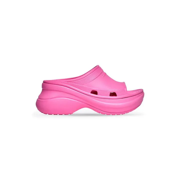 Women Sandals and Mules Balenciaga Pool Crocs Slide Sandal In Pink