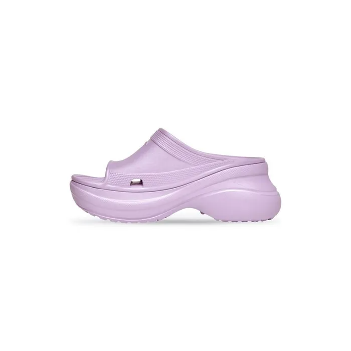 Women Sandals and Mules Balenciaga Pool Crocs Slide Sandal In Purple