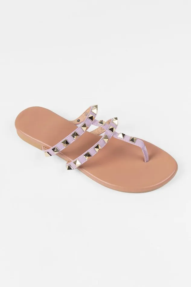 Women Sandals Cupshe Amaretto Flat Open Toe Sandals Purple