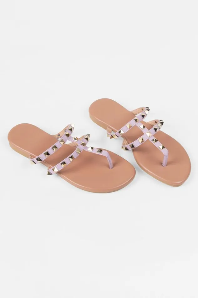 Women Sandals Cupshe Amaretto Flat Open Toe Sandals Purple