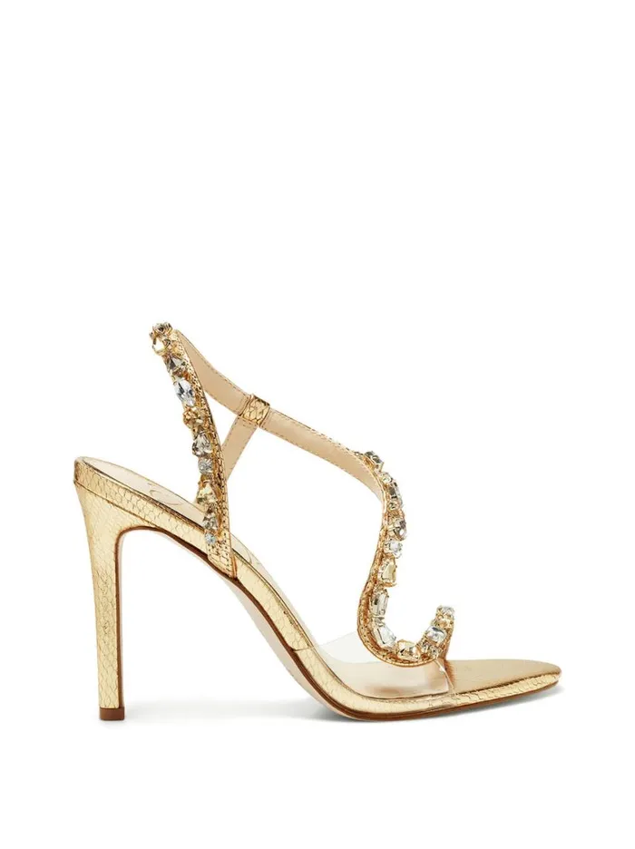 Women Sandals Jessica Simpson Jaycin High Heel In Gold